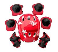 Uqezagpa Juego de rodilleras para niños de 3 a 16 años, protector de muñeca para patineta, rodillera, codo, muñequera para patineta, monopatín, niños