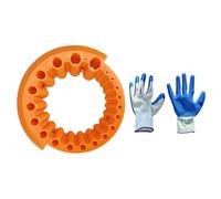 Uqezagpa Juego de sacapuntas con guantes para un afilado eficiente de brocas y una mayor vida útil de la herramienta, fácil de usar