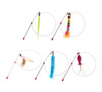 Uqezagpa Juguete interactivo para gatos, divertido pez de simulación con ejercicio divertido para gatitos jugando varita teaser para gato