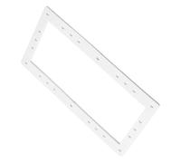Uqezagpa Junta de repuesto para skimmer de piscina de suelo, construcción de goma, anillos de sellado de placa frontal de skimmer de 13.8 x 7.5 pulgadas, para junta de mariposa a prueba de fugas