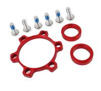 Uqezagpa Kits de adaptadores de conversión de buje de bicicleta de aleaciones de aluminio, ejes pasantes, juntas de reacondicionamiento de bicicletas, adaptadores de bujes de refuerzo, arandelas