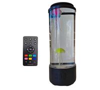 Uqezagpa Lámpara de estado de ánimo temática con simulación dinámica de medusas y ruido blanco relajante para decoración de dormitorio, iluminación de estado de ánimo