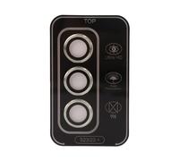 Uqezagpa Lente de cámara de vidrio templado para SAMS23/S23+, accesorios de teléfono celular, cubierta a prueba de arañazos, protector de lente 3D, vidrio templado con borde de aluminio