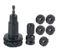 Uqezagpa Limpiador de bujes de rueda y discos de freno con accionamientos hexagonales de 0.5 pulgadas, mantenimiento eficiente de cubos de rueda y superficies de freno para mantenimiento de discos de