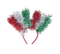 Uqezagpa Llamativas diademas de oropel de Mardi Gras para niñas, accesorios para el cabello, diadema de Mardi Gras, diadema para niños y adultos