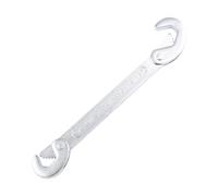 Uqezagpa Llave ergonómica de doble gancho ajustable, acero de alto carbono, construcción antideslizante, llave de agarre para mantenimiento industrial, llave profesional de acero