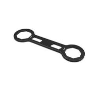 Uqezagpa Llave inglesa ligera y portátil con cabeza octogonal precisa para suspensión delantera, afinación de motocicleta, uso de moto de cross, llave portátil ligera