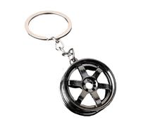 Uqezagpa Llavero portátil con forma de rueda, adecuado para creadores de tendencias y cualquier persona que busque un estilo distintivo, llavero de rueda pequeña, B, Talla única