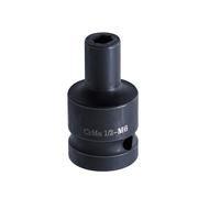 Uqezagpa Llaves de boquilla M6-24, adaptadores de enchufe de máquina hexagonal, cuadrados, portabrocas roscado de tornillo