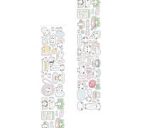 Uqezagpa Lovely Panda Story And Clovers - Cinta de papel de 2 metros para decoración de diarios y amantes de las manualidades, álbumes de recortes, diario, suministros de papelería