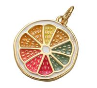 Uqezagpa Lujoso colgante de metal con temática de frutas, accesorio de moda único para hacer joyas personalizadas, adornos de celebración festiva, talla única, como se describe, como se describe