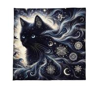 Uqezagpa Lujoso paño de adivinación de terciopelo con patrones, portátil y lavable a máquina, para rituales y decoración del hogar, lavable a máquina, tela de tarots