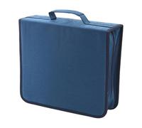 Uqezagpa Maletín portátil de almacenamiento de discos grandes para música, películas, juegos, capacidad 256/384, organización de tela no tejida, funda portátil para viajes