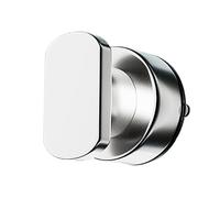 Uqezagpa Manija de puerta con ventosa multiusos, configuración rápida sin daños en la pared, adecuada para varias superficies, uso diario casual, mango de agarre inoxidable