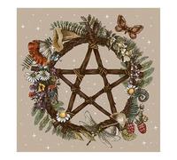 Uqezagpa Mantel de adivinaciones con patrón de estrellas, astrología, tarot, cartas, altares, tela de adivinaciones, accesorios de juego de mesa, altares, tarot