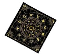 Uqezagpa Mantel de adivinaciones, constelaciones, astrología, tarots, cartas, altares, tela, adivinaciones, juego de mesa, accesorio para decoración de pared