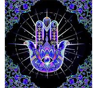 Uqezagpa Mantel de franela para altares de mesa, diseño de oráculos astrológicos, para tarots, mantel de cartas de adivinaciones, mantel de cartas de adivinaciones, mantel de tarots para leer