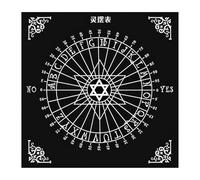Uqezagpa Mantel de tarot con símbolo misterioso, tarjeta de adivinaciones, tapiz de astrología, brujería, decoración de pared, símbolo misterioso, mantel de tarot, mantel espiritual