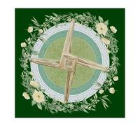 Uqezagpa Mantel de tarots con diseño de conejos y luna, astrológicos, altares, tela de adivinaciones, mantel, tapiz, suministros de brujería, patrón de luna, tarots, tarjetas, mantel espiritual