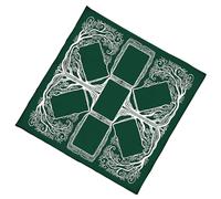 Uqezagpa Mantel de tarots con patrón de árbol de tela para altares, tarjeta de astrología, adivinaciones, decoración de pared, patrón de árbol, tarots, tarjeta espiritual