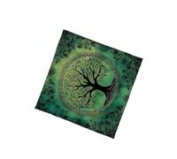 Uqezagpa Mantel de tarots con patrón de árbol grande, altares de astrología, tela, adivinaciones, tarjetas, tapiz, mesa, suministros de brujería, adivinaciones, decoración de pared