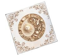 Uqezagpa Mantel de tarots con patrón de flores de sol, tarjeta de adivinaciones, tapiz, astrología, brujería, decoración de tela, patrón de girasol, tarots, mantel espiritual