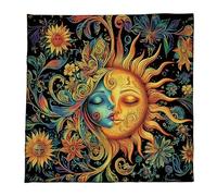 Uqezagpa Mantel portátil de meditaciones, terciopelo suave, accesorios de juego de tarots para reuniones, fácil de llevar, tela de tarot