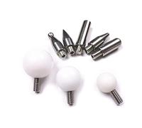 Uqezagpa Mantenimiento de abolladuras automáticas sin pintura, accesorios de punta de gancho para abolladuras de coche, cabezal de repuesto para varilla de rosca M8, kit de extractor sin pintura