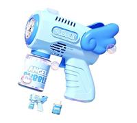Uqezagpa Máquina de burbujas eléctrica segura con luz LED, construcción resistente, ideal para que los niños jueguen en interiores y exteriores, máquina sopladora de burbujas eléctrica