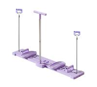 Uqezagpa Máquina de ejercicio de esquí plegable, entrenador ajustable para piernas y caderas, para fortalecedor pélvico, tonificador de muslos, gimnasio en casa, entrenamiento para entrenamiento de