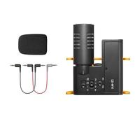 Uqezagpa Micrófono auditivo IVM para música de estudio o podcast, viene con parabrisas para exteriores