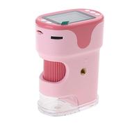 Uqezagpa Microscopio digital portátil de mano con pantalla LED, grabadora de cámara para niños y adultos, funciona con pilas