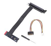 Uqezagpa MKey a PCIe 16X - Cable de extensión de 90 grados macho a hembra para conexión flexible de dispositivo de servidor