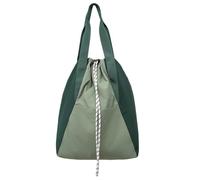 Uqezagpa Mochila deportiva con cordón, bolsa de gimnasio, resistente al agua, cinchas de cuerda con bolsillos, bolso de mano con cordón para el gimnasio, Green
