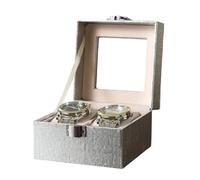 Uqezagpa Moderno reloj reloj caja de almacenamiento de joyas transparente panel frontal multifuncional ventana de uso doméstico caja de almacenamiento de relojes de lujo con ventana