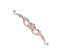 Uqezagpa Moldura tradicional de madera maciza para puerta de armario, diseño floral tallado, adecuado para muebles, pared, techo, decoración de cornisa de madera para diseño de interiores