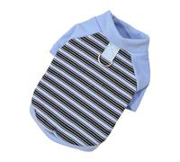 Uqezagpa Mono para perro, camiseta a rayas para perros grandes, ropa básica de invierno, camiseta para interiores y exteriores, ropa suave y cómoda, suéter para acampar para mascotas a rayas, tamaño