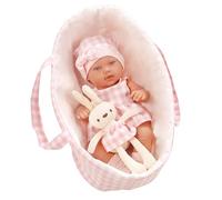 Uqezagpa Muñeca dormida de 12 pulgadas con bolsa de vinilo realista para niña de cuerpo completo, piel blanca, muñeca para niños de edad con ropa de bebé