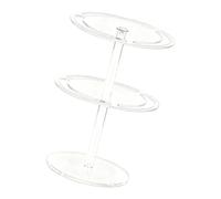 Uqezagpa Organizador acrílico para joyas, doble capa, para ocasiones especiales, soporte para gafas