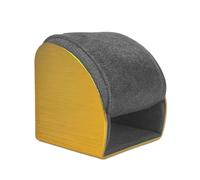 Uqezagpa Organizador de joyas de metal dorado con soporte de exhibición y reloj elegante con base de metal dorado para decoración del hogar, soporte de reloj de felpa, talla única, como se describe