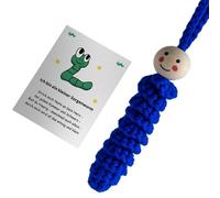 Uqezagpa Orugas verdes de ganchillo para alivio del estrés, hechas a mano, para aliviar el estrés, accesorio para tarjeta de regalo para figura de emoción, talla única, como se describe, como se