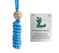 Uqezagpa Orugas verdes de ganchillo para alivio del estrés, hechas a mano, para aliviar el estrés, accesorio para tarjeta de regalo para figura de emoción, talla única, como se describe, como se