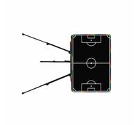 Uqezagpa Pantalla de 28 pulgadas para entrenador de fútbol, gancho de borrado que incluye ayuda estratégica para reuniones de entrenamiento y guía al jugador, tabla de entrenamiento con soporte