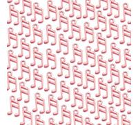 Uqezagpa Paquete de 100 colgantes de notas musicales para collares, joyas, componentes de manualidades, accesorios hechos a mano, regalo para amantes de la música, talla única, como se describe, como