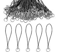 Uqezagpa Paquete de 100 correas elásticas para teléfono móvil USB MP3, Medio, como se describe, como se describe