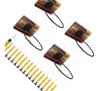 Uqezagpa Paquete de 4 posesores de esfera deportiva montados en la pared fáciles de instalar, fabricados con madera y metal para una organización rápida y un almacenamiento ordenado en cualquier