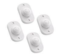 Uqezagpa Paquete de 4 ruedas ajustables sin ruido para base de rueda de muebles, herramienta menos montaje, construcción de acero inoxidable ABS, deslizadores de muebles de acero inoxidable ABS