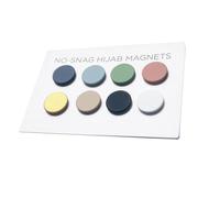 Uqezagpa Paquete de 8 cierres magnéticos de hiyab para bufanda, botones magnéticos, broche magnético para el cuello, gemelos, 4.68x2.73in, aleación, Berilo