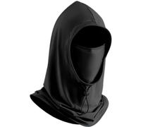 Uqezagpa Parasol de seda refrescante para hombre con cobertura completa de cara y cuello, ideal para actividades al aire libre y deportes al aire libre, Cloud Carbon Black, Talla única