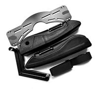 Uqezagpa Pasamanos para vehículo eléctrico, mango de pasajero, reposabrazos plegable, reposabrazos de asiento trasero de motocicleta, fácil instalación, rieles de agarre para motocicleta